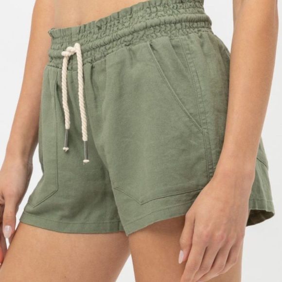 Drawstring Linen Short - Linen Short - Breathable - Breathable Short - Picture 3 of 5